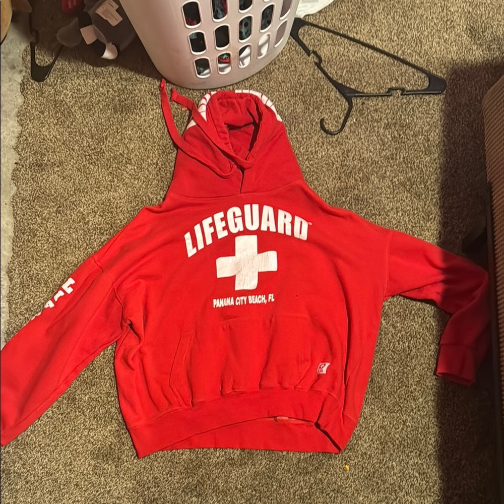Red Lifeguard Hoodie